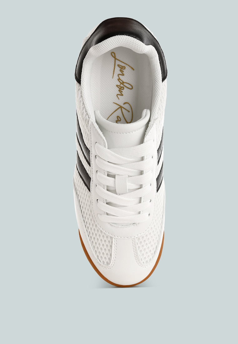 Women's Casual Lace-up Sneakers - Confortable Everyday Shoes