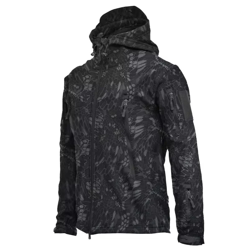 Men’s Tactical Soft Shell Jacket – Waterproof, Windproof, Outdoor Military Style
