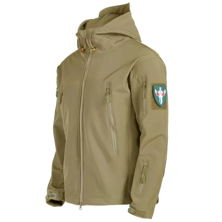 Men’s Tactical Soft Shell Jacket – Waterproof, Windproof, Outdoor Military Style