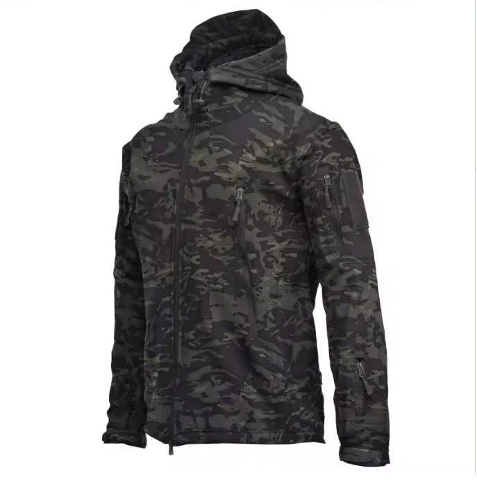 Men’s Tactical Soft Shell Jacket – Waterproof, Windproof, Outdoor Military Style