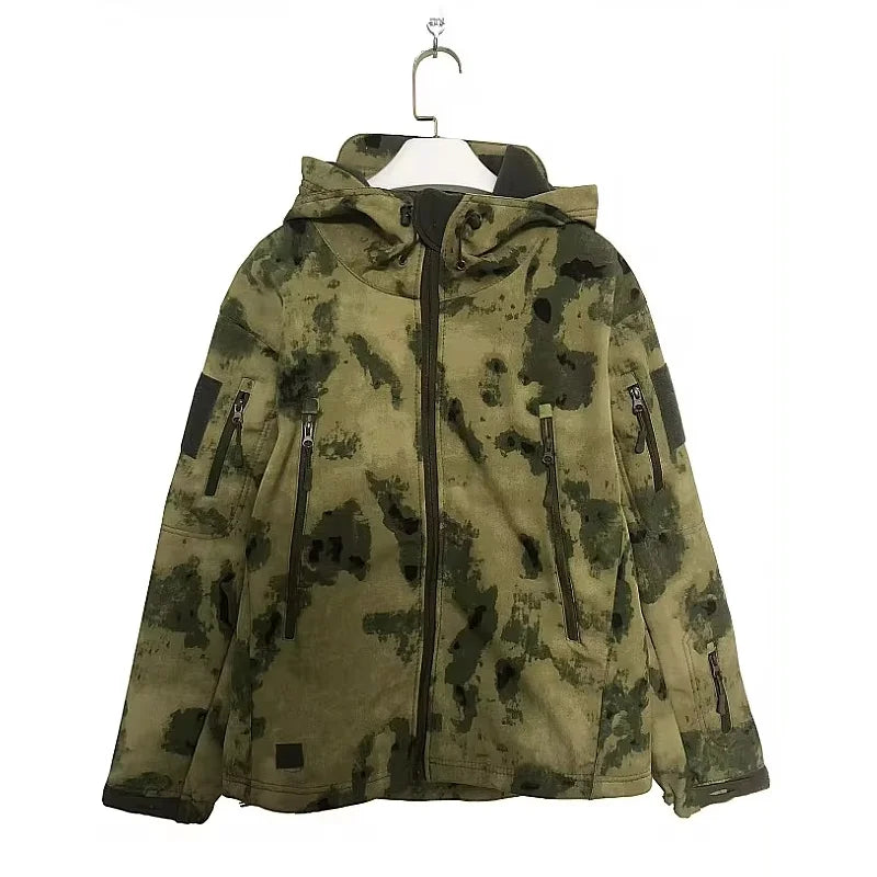 Men’s Tactical Soft Shell Jacket – Waterproof, Windproof, Outdoor Military Style