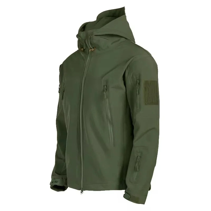 Men’s Tactical Soft Shell Jacket – Waterproof, Windproof, Outdoor Military Style