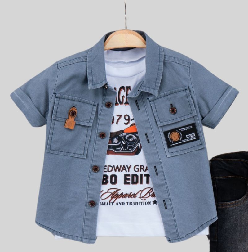 Vintage Bike Boys Casual Set-1