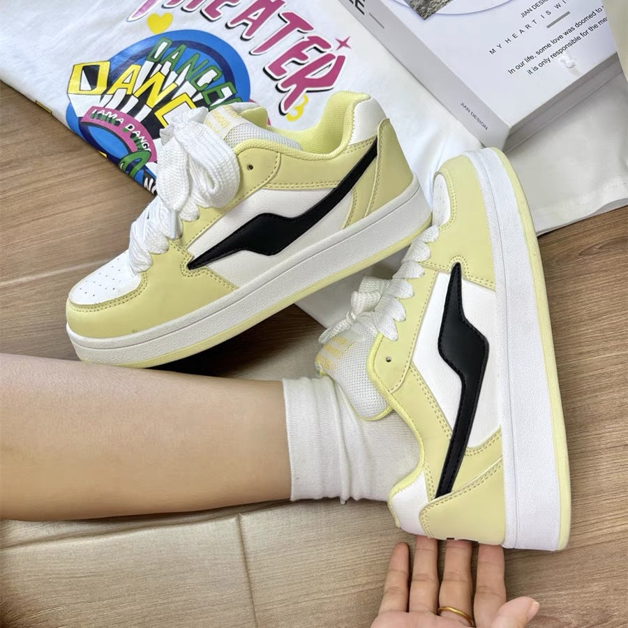 Women's Classic Platform Casual Shoes – Preppy Style, All-Season Comfort