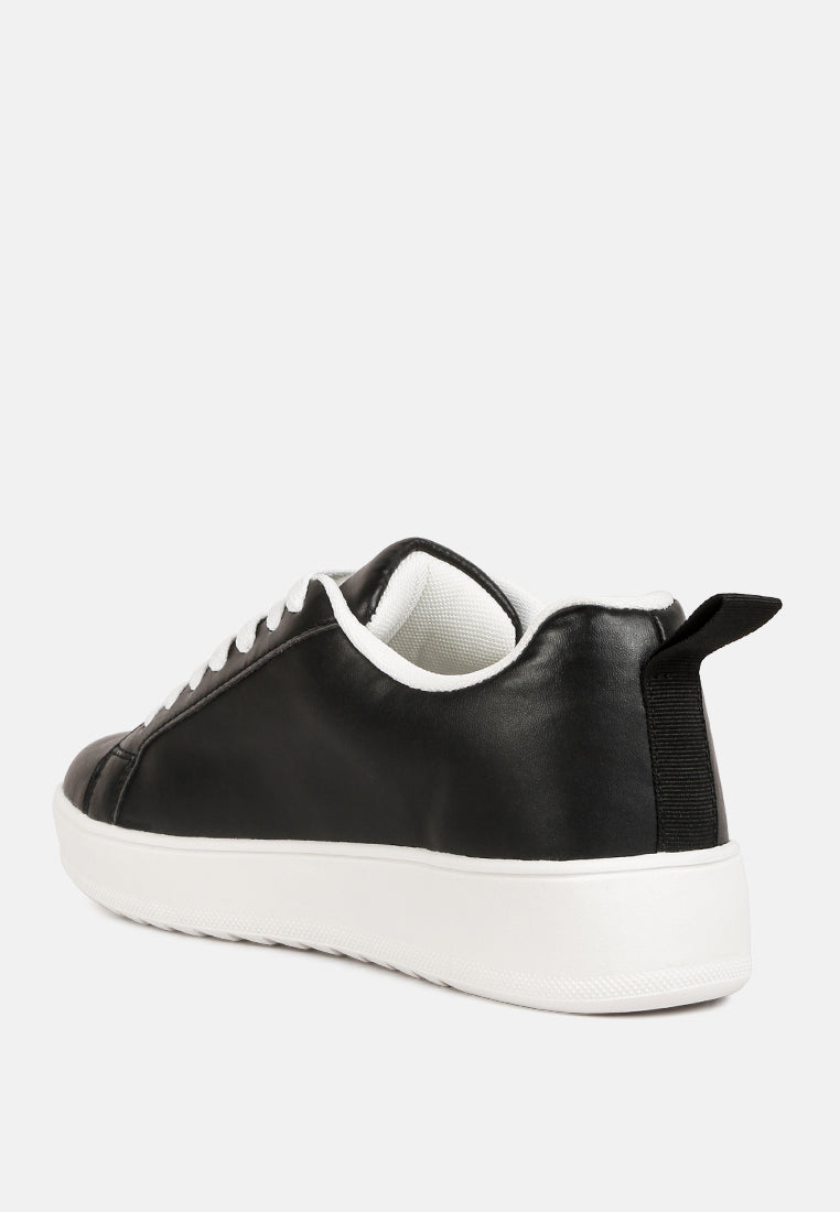 Rouxy Faux Leather Sneakers-2