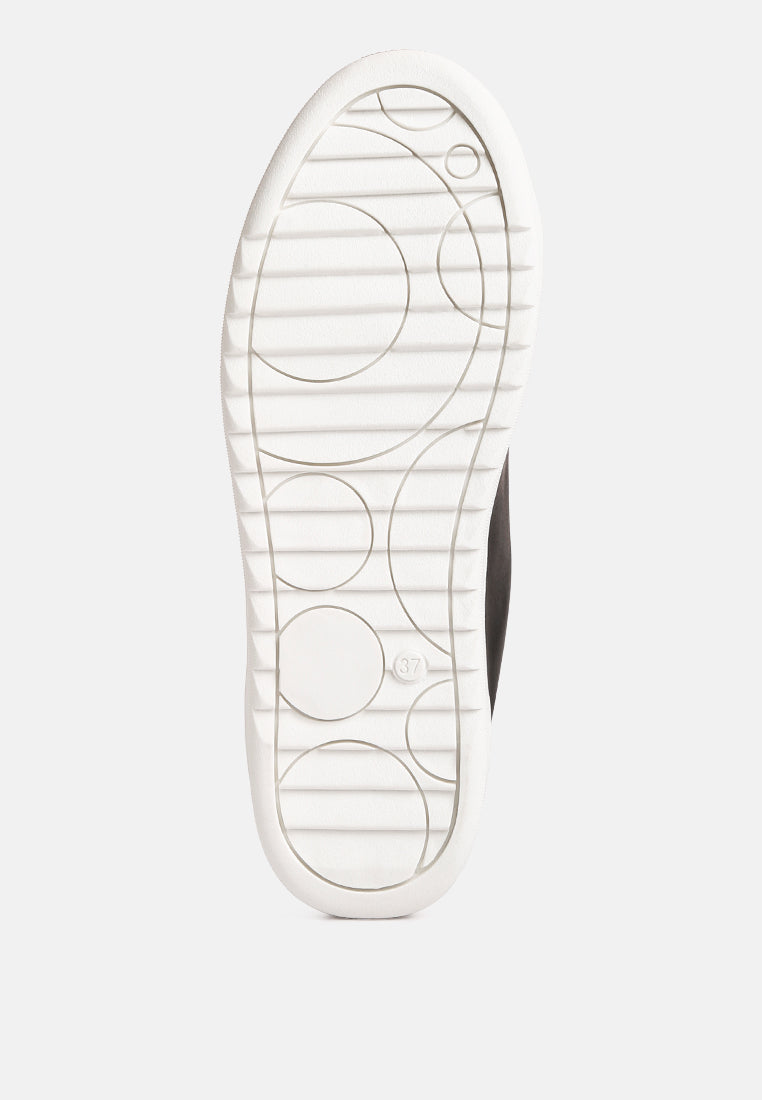 Rouxy Faux Leather Sneakers-4